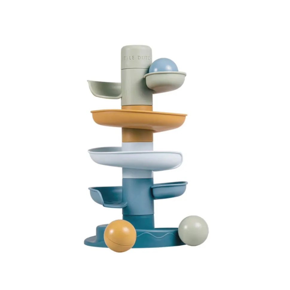 Tour en spirale bleu