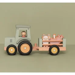 Tracteur avec remorque en bois - little farm