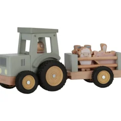 Tracteur avec remorque en bois - little farm
