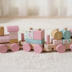 Train à blocs en bois fsc - fairy garden