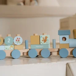Train à blocs en bois fsc - forest friends