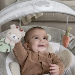 Transat bébé avec arche lumineuse petit ourson