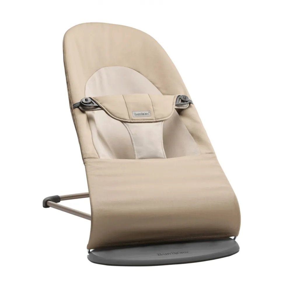 Transat bébé balance coton beige et kaki