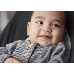 Transat bébé balance soft coton et jersey gris foncé et gris
