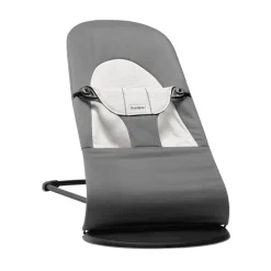Transat bébé balance soft coton et jersey gris foncé et gris