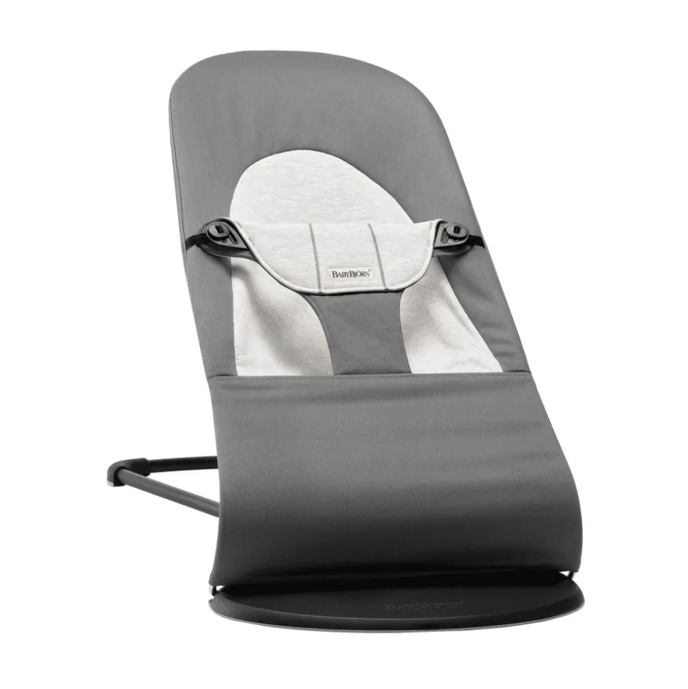 Transat bébé balance soft coton et jersey gris foncé et gris