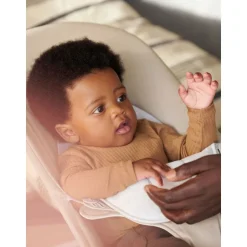 Transat bébé balance soft coton et jersey beige et gris cadre gris clair