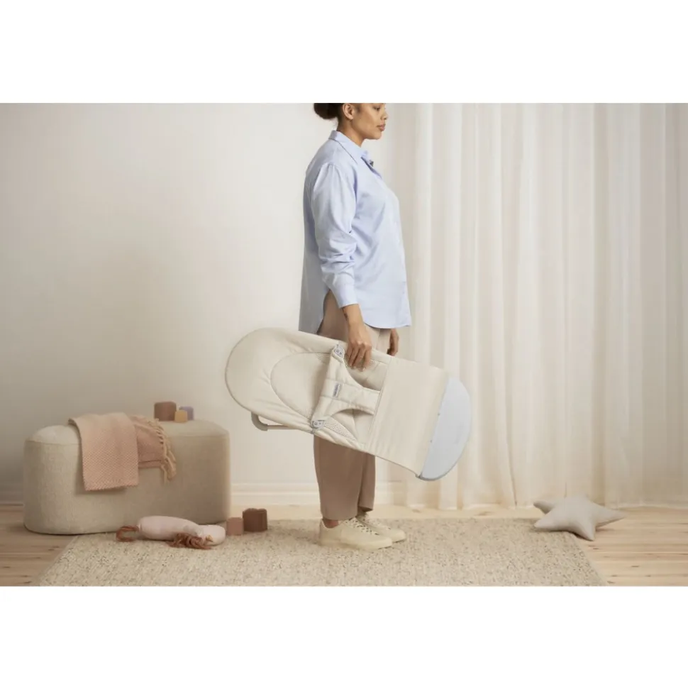 Transat bébé balance soft tissé jersey tri fabric beige clair