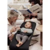 Transat bébé balance soft tissé noir et gris foncé