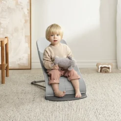 Transat bébé bliss coton gris clair