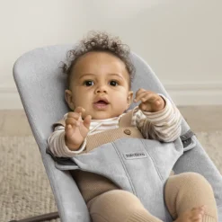 Transat bébé bliss coton gris clair