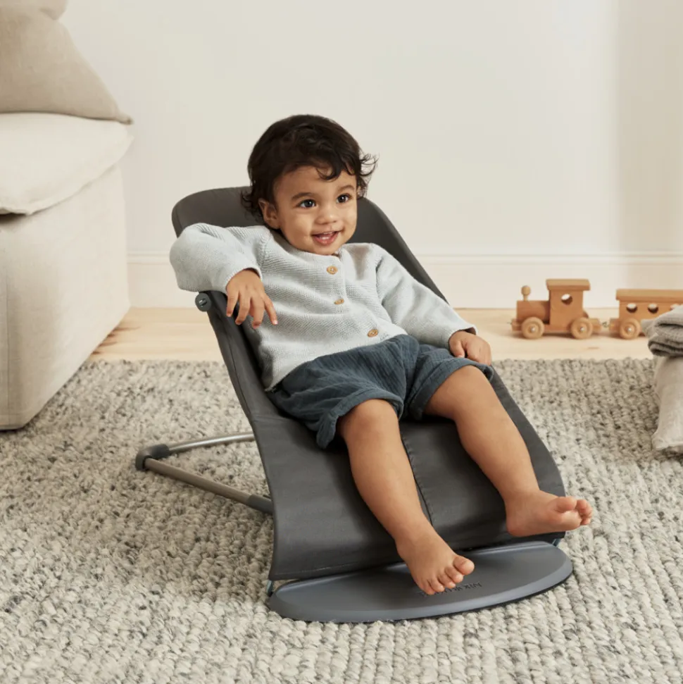 Transat bébé bliss coton matelassé pétale anthracite