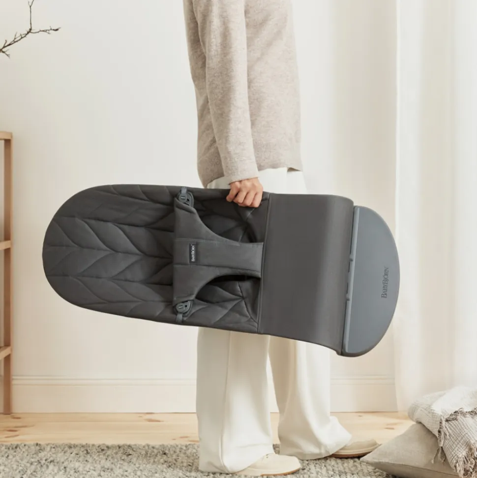Transat bébé bliss coton matelassé pétale anthracite