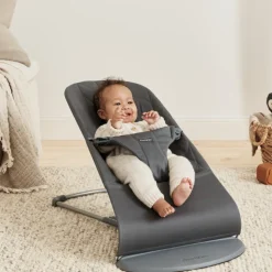 Transat bébé bliss coton matelassé pétale anthracite