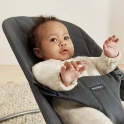 Transat bébé bliss coton matelassé pétale anthracite