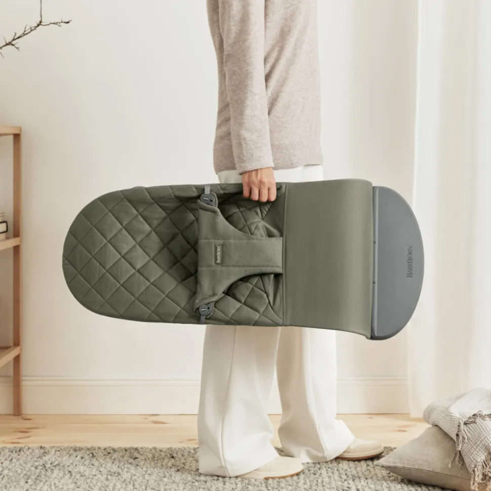 Transat bébé bliss coton matelassé classique vert foncé