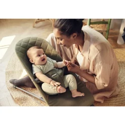 Transat bébé bliss coton matelassé classique vert foncé