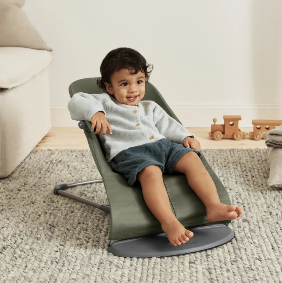 Transat bébé bliss coton matelassé classique vert foncé