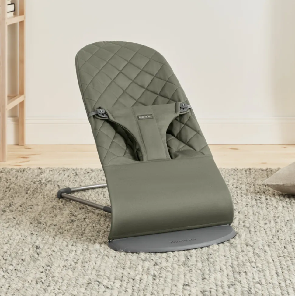 Transat bébé bliss coton matelassé classique vert foncé