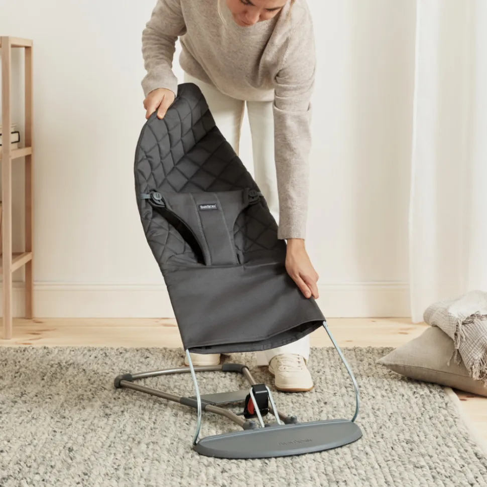 Transat bébé bliss coton matelassé classique anthracite