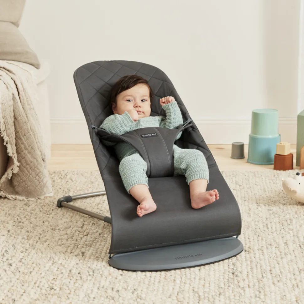 Transat bébé bliss coton matelassé classique anthracite