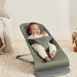 Transat bébé bliss coton matelassé pétale vert foncé