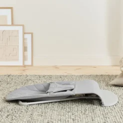 Transat bébé bliss coton matelassé pétale gris clair