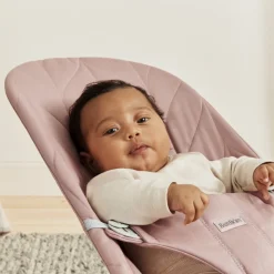 Transat bébé bliss coton matelassé pétale rose poudré