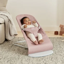 Transat bébé bliss coton matelassé pétale rose poudré