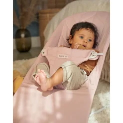 Transat bébé bliss coton matelassé pétale rose poudré