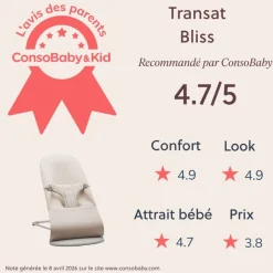 Transat bébé bliss jersey 3d beige clair