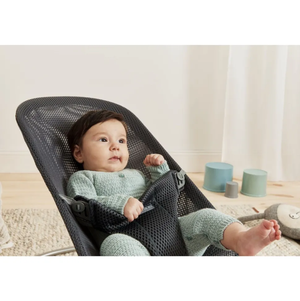 Transat bébé bliss mesh anthracite