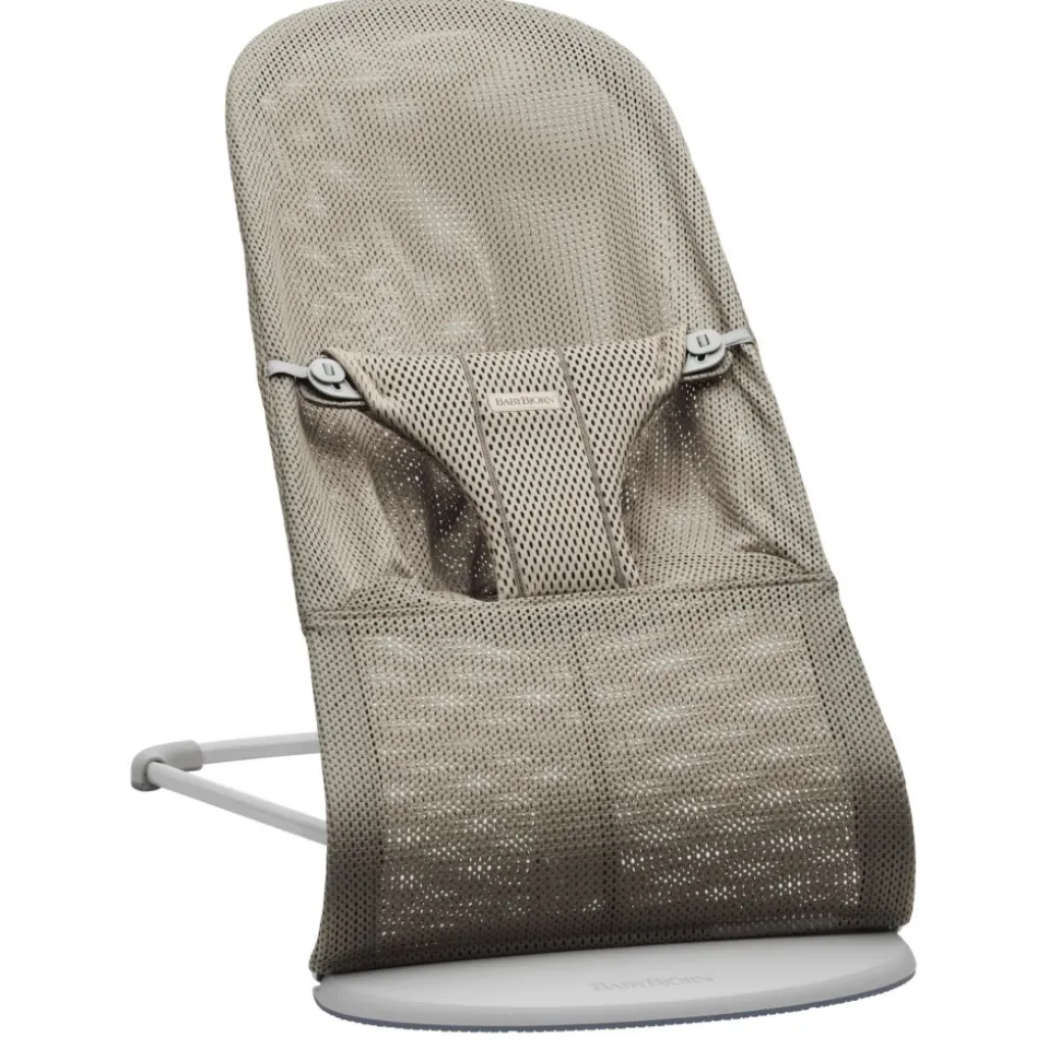 Transat bébé bliss mesh gris-beige