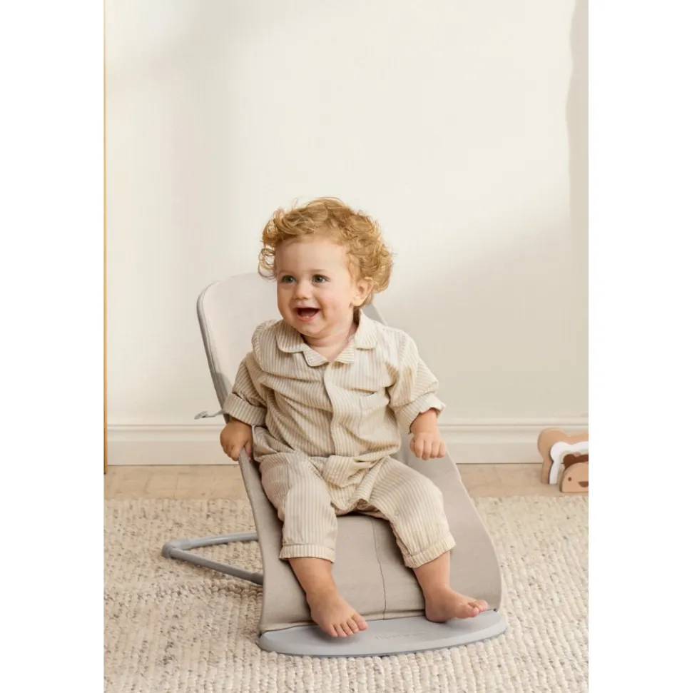 Transat bébé bliss mélange tissé chiné beige clair