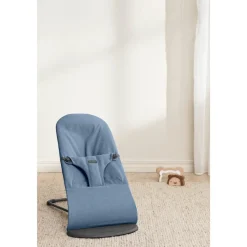Transat bébé bliss mélange tissé chiné bleu