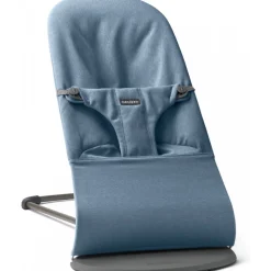 Transat bébé bliss mélange tissé chiné bleu