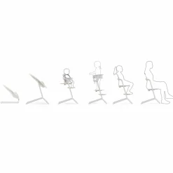 Transat bébé bouncer lemo canvas white