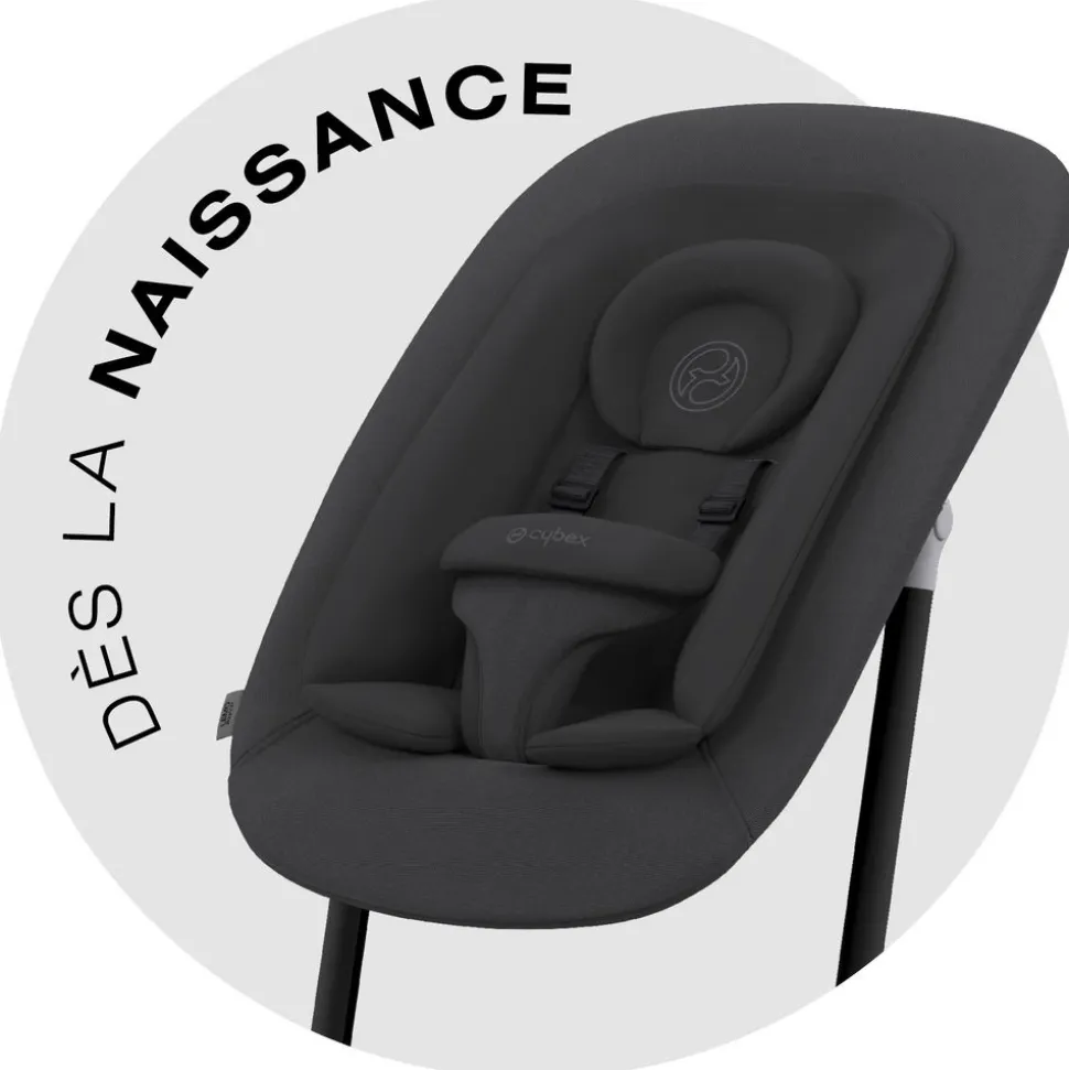 Transat bébé bouncer lemo stunning black