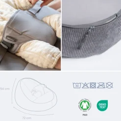Transat bébé doomoo seat'n grow grey