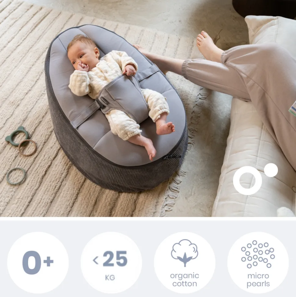 Transat bébé doomoo seat'n grow grey