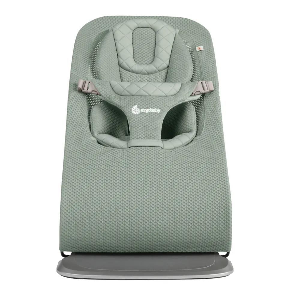 Transat bébé evolve en tissu mesh vert sauge