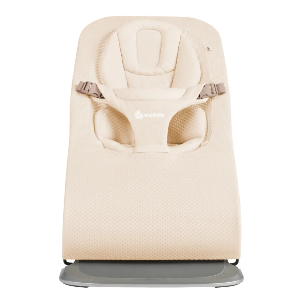 Transat bébé evolve en tissu mesh crème