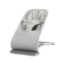 Transat bébé evolve en tissu mesh light grey