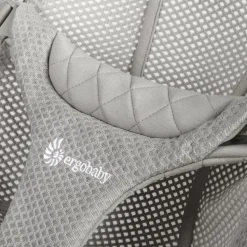 Transat bébé evolve en tissu mesh light grey