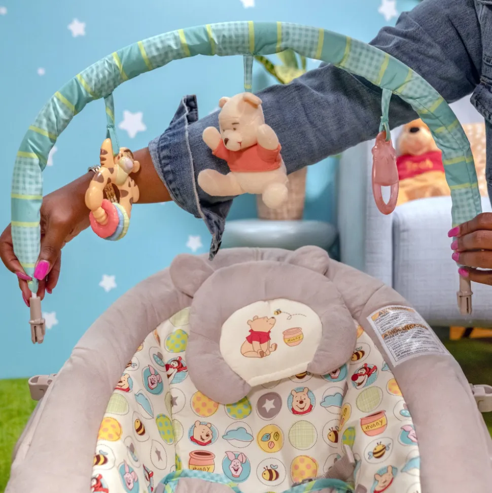 Transat bébé musical et vibrant winnie l'ourson disney