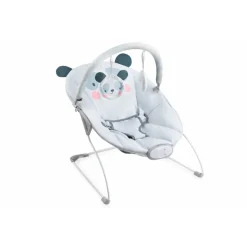 Transat bébé musical glossy panda bleu