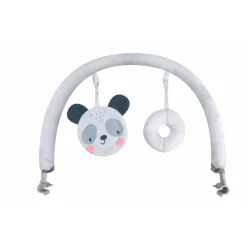 Transat bébé musical glossy panda bleu