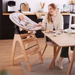 Transat bébé pour chaise haute arketa bouncer eco light-grey