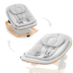 Transat bébé pour chaise haute arketa bouncer eco light-grey