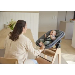 Transat bébé pour chaise haute arketa bouncer dark grey melange